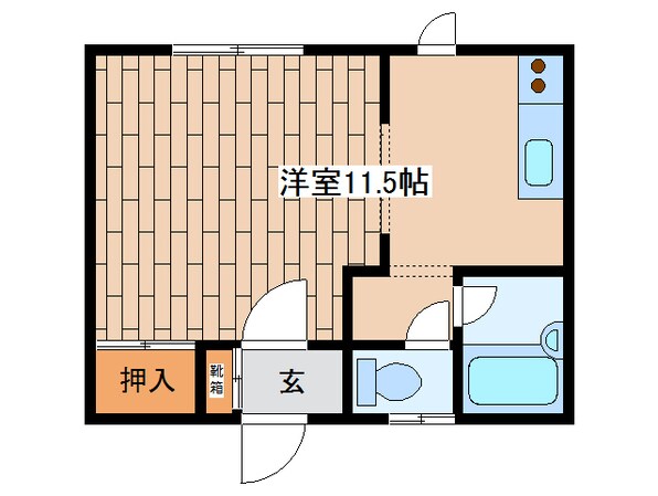 ハイツふなみずの物件間取画像